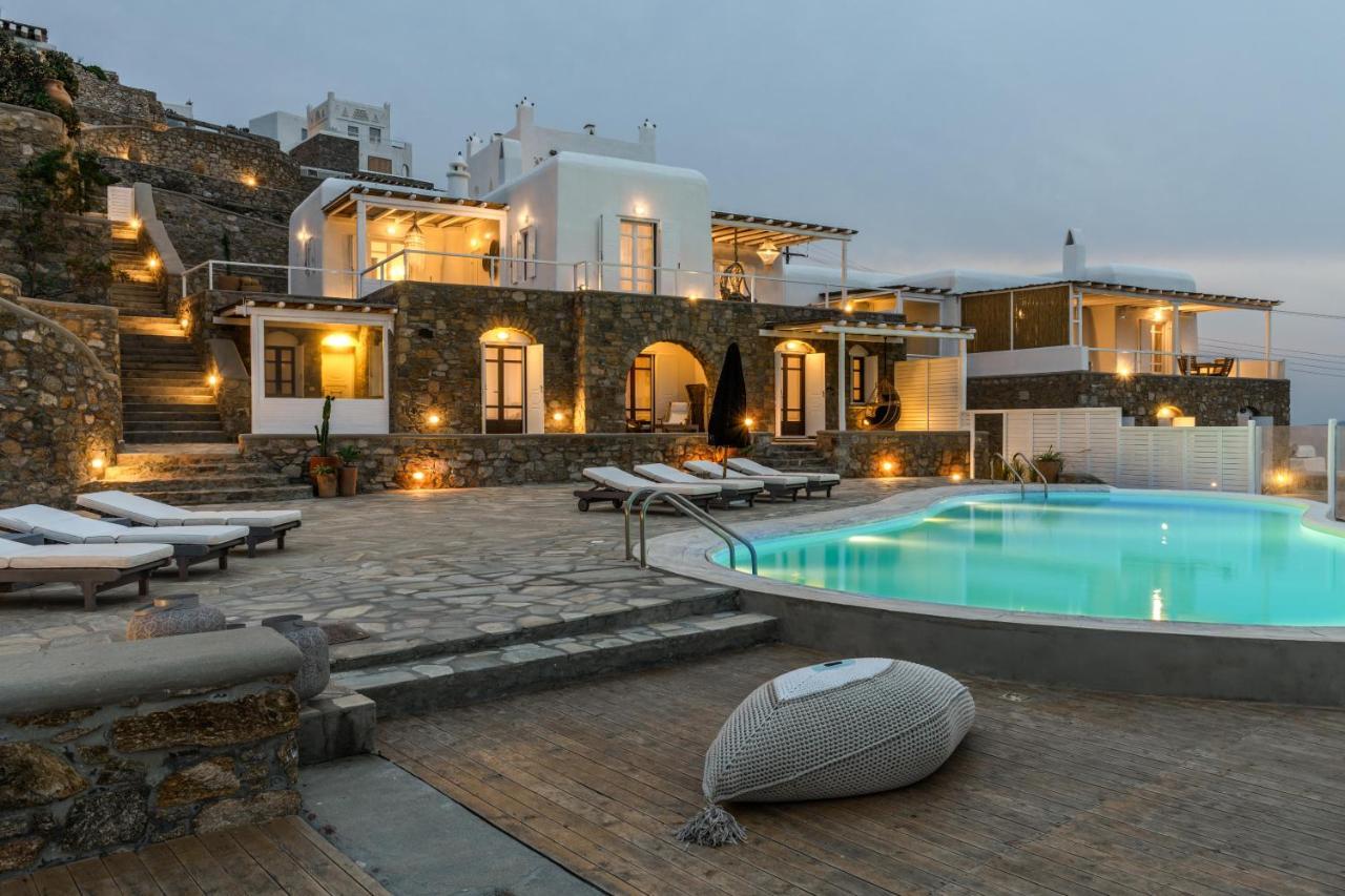Cosset Villa Bohochic Sea&Harbourview And Sunset By One-Villas Ornos  Bagian luar foto