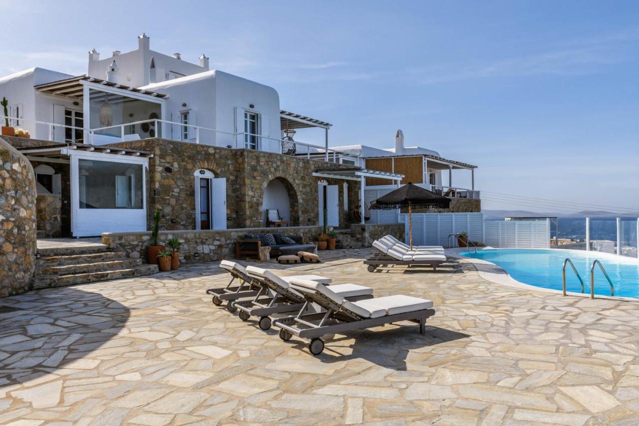 Cosset Villa Bohochic Sea&Harbourview And Sunset By One-Villas Ornos  Bagian luar foto
