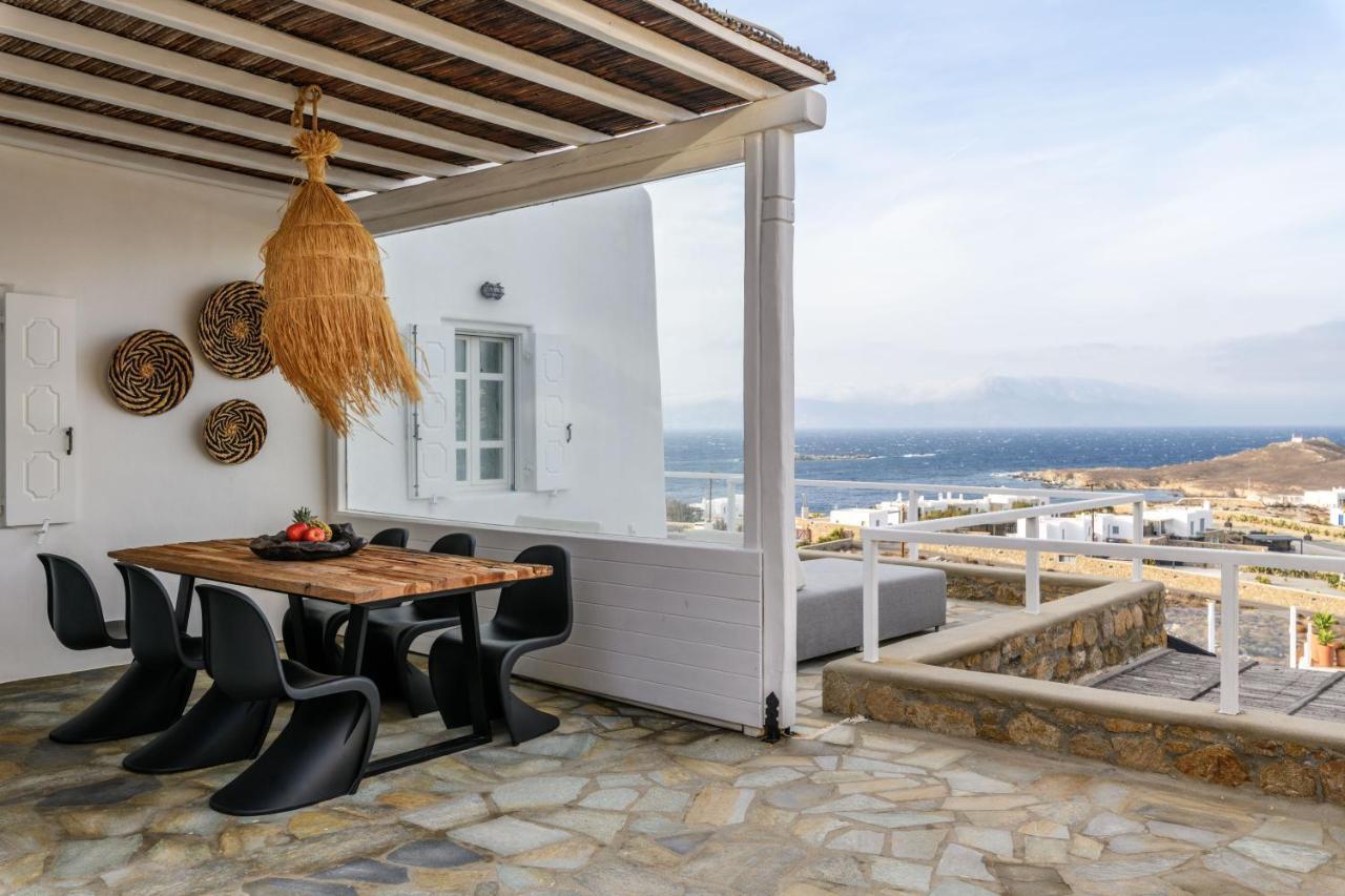 Cosset Villa Bohochic Sea&Harbourview And Sunset By One-Villas Ornos  Bagian luar foto