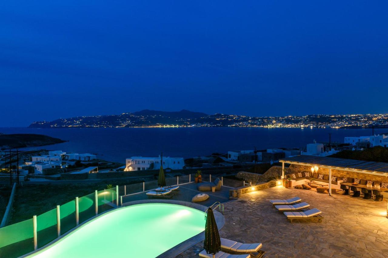 Cosset Villa Bohochic Sea&Harbourview And Sunset By One-Villas Ornos  Bagian luar foto