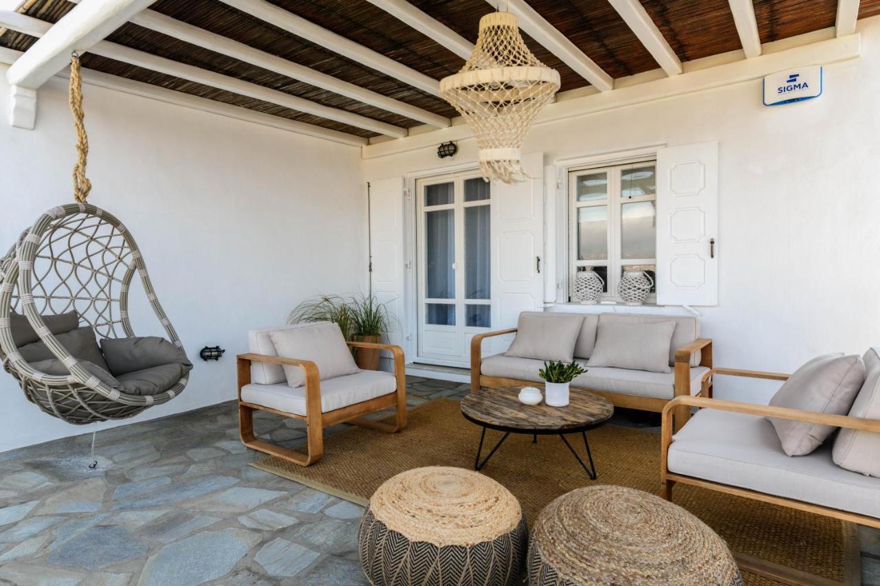 Cosset Villa Bohochic Sea&Harbourview And Sunset By One-Villas Ornos  Bagian luar foto