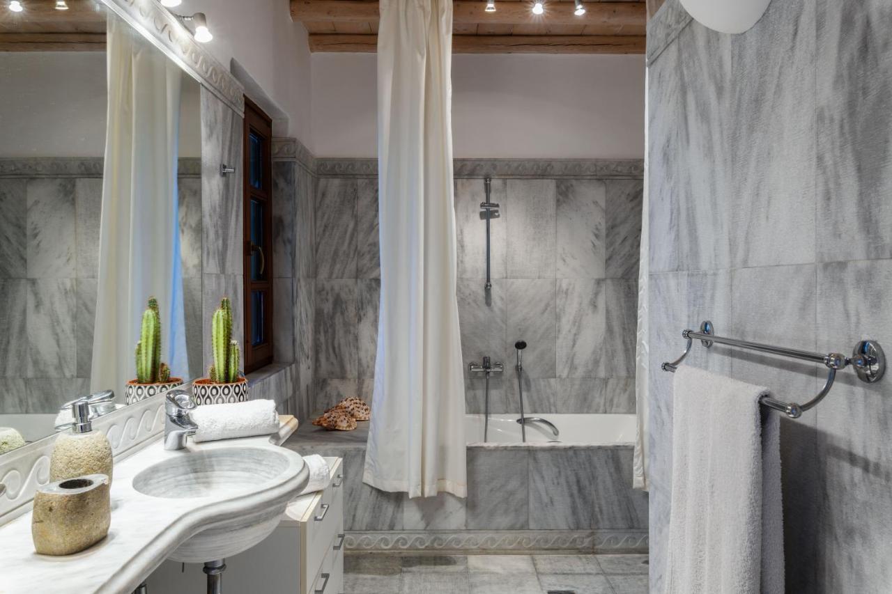 Cosset Villa Bohochic Sea&Harbourview And Sunset By One-Villas Ornos  Bagian luar foto