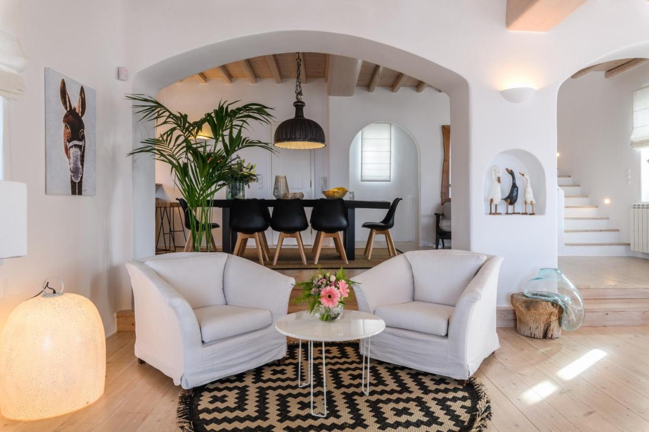 Cosset Villa Bohochic Sea&Harbourview And Sunset By One-Villas Ornos  Bagian luar foto