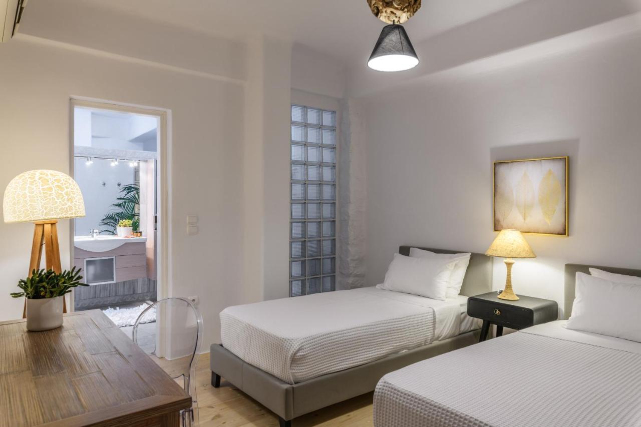 Cosset Villa Bohochic Sea&Harbourview And Sunset By One-Villas Ornos  Bagian luar foto