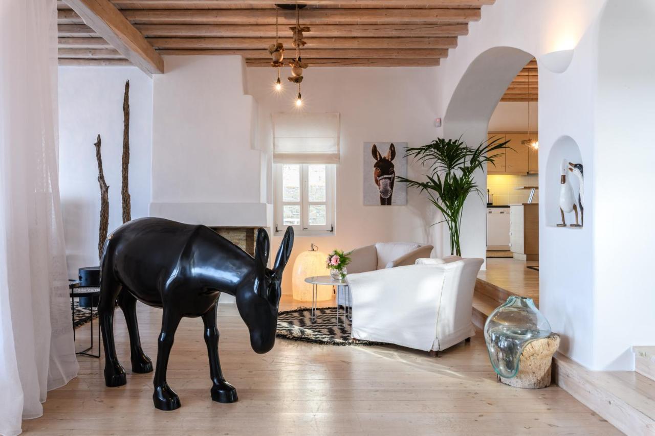 Cosset Villa Bohochic Sea&Harbourview And Sunset By One-Villas Ornos  Bagian luar foto