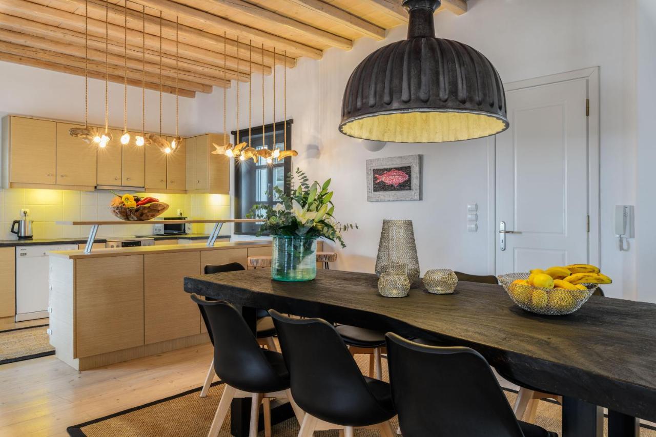 Cosset Villa Bohochic Sea&Harbourview And Sunset By One-Villas Ornos  Bagian luar foto