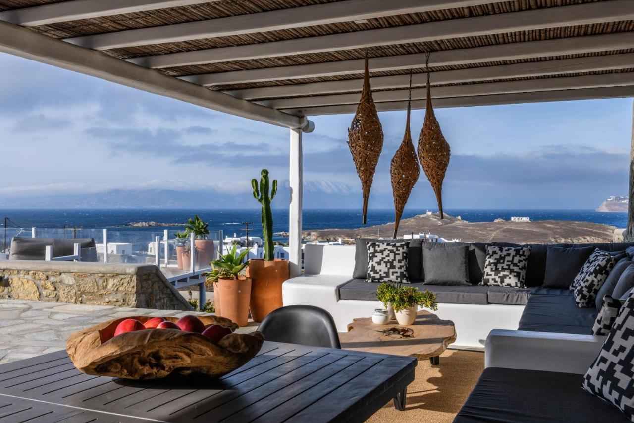 Cosset Villa Bohochic Sea&Harbourview And Sunset By One-Villas Ornos  Bagian luar foto