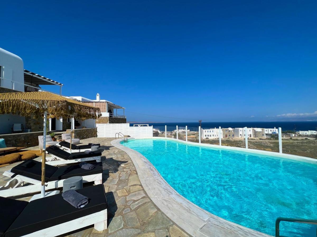 Cosset Villa Bohochic Sea&Harbourview And Sunset By One-Villas Ornos  Bagian luar foto